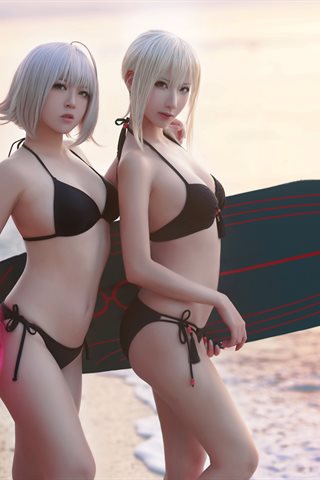 半半子-半半子×索索-sophia-海边泳装(贞德泳装)(黑贞1) - 0018.jpg