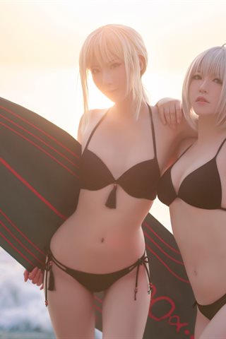 半半子-半半子×索索-sophia-海边泳装(贞德泳装)(黑贞1) - 0024.jpg