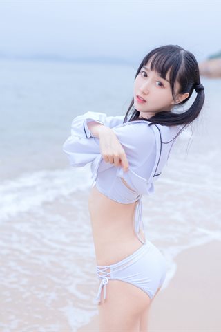 木绵绵OwO-海边白色比基尼电子版 - 0002.jpg