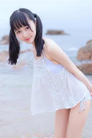 木绵绵OwO-海边白色比基尼电子版 - 0017.jpg