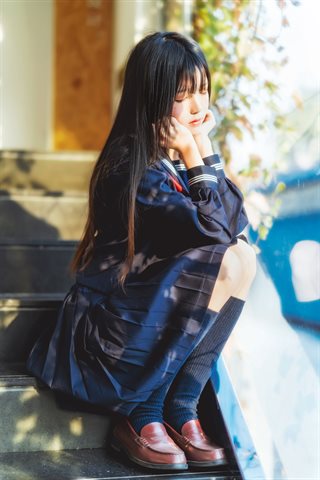 桜桃喵-小少女-黑色水手服