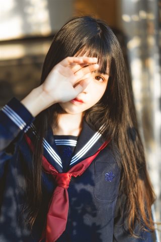 桜桃喵-小少女-黑色水手服 - 0003.jpg