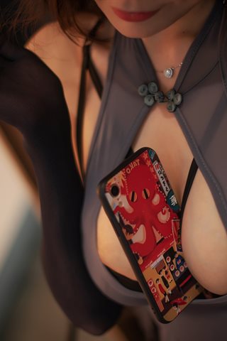 秋和柯基-灰旗袍加条纹袜 - 0047.jpg