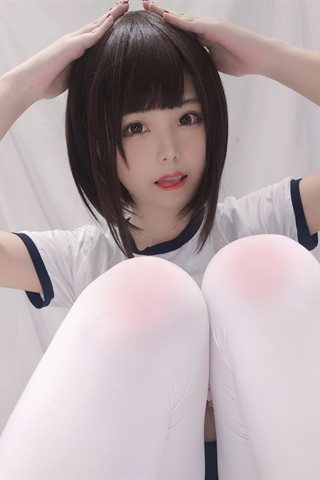 蜜汁猫裘-白色体操服 - 0003.jpg