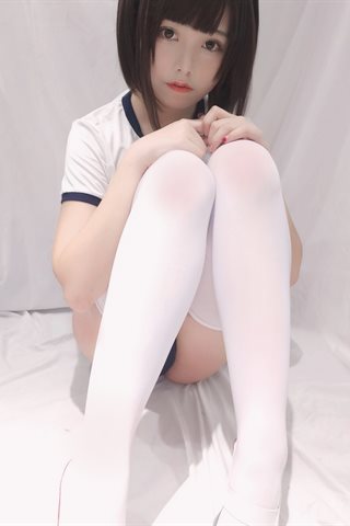 蜜汁猫裘-白色体操服 - 0015.jpg