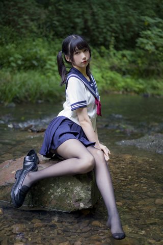 nagisa魔物喵-新-VOL.04 森之彼女(森の中の女子高生) - 0003.jpg