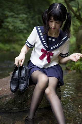 nagisa魔物喵-新-VOL.04 森之彼女(森の中の女子高生) - 0017.jpg