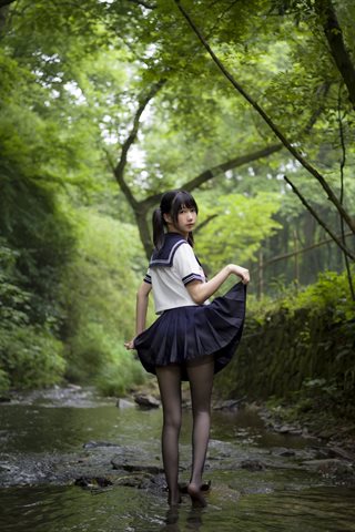 nagisa魔物喵-新-VOL.04 森之彼女(森の中の女子高生) - 0033.jpg