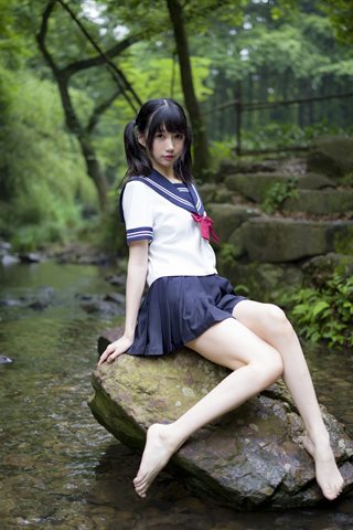 nagisa魔物喵-新-VOL.04 森之彼女(森の中の女子高生) - 0048.jpg