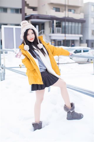 [IMiss爱蜜社] 2018.06.13 Vol.254 许诺Sabrina Jugando con un encantador kimono en la nieve. - 0005.jpg