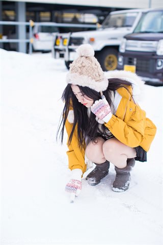 [IMiss爱蜜社] 2018.06.13 Vol.254 许诺Sabrina Jugando con un encantador kimono en la nieve. - 0008.jpg