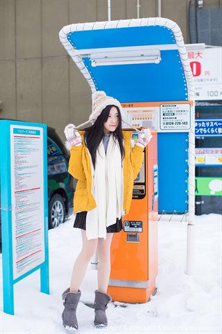 [IMiss爱蜜社] 2018.06.13 Vol.254 许诺Sabrina Jugando con un encantador kimono en la nieve. - 0011.jpg