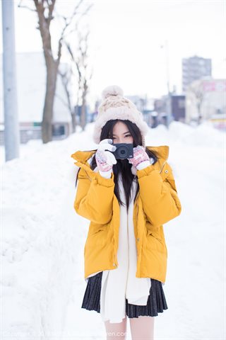 [IMiss爱蜜社] 2018.06.13 Vol.254 许诺Sabrina Jugando con un encantador kimono en la nieve. - 0012.jpg