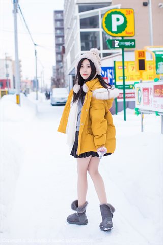 [IMiss爱蜜社] 2018.06.13 Vol.254 许诺Sabrina เล่นชุดกิโมโนท่ามกลางหิมะ - 0016.jpg