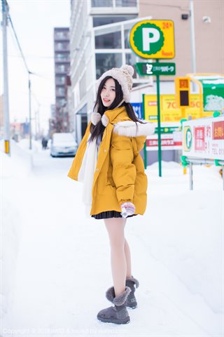 [IMiss爱蜜社] 2018.06.13 Vol.254 许诺Sabrina In einem bezaubernden Kimono im Schnee spielen - 0017.jpg