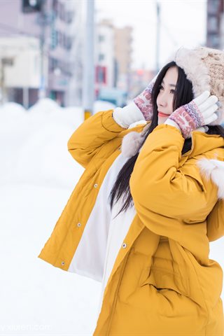 [IMiss爱蜜社] 2018.06.13 Vol.254 许诺Sabrina Jogando em um quimono charmoso na neve - 0018.jpg