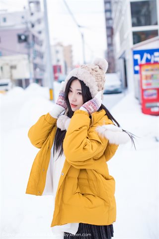 [IMiss爱蜜社] 2018.06.13 Vol.254 许诺Sabrina Giocando con un affascinante kimono nella neve - 0019.jpg