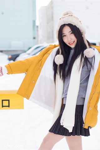[IMiss爱蜜社] 2018.06.13 Vol.254 许诺Sabrina Jouer dans un charmant kimono dans la neige - 0022.jpg