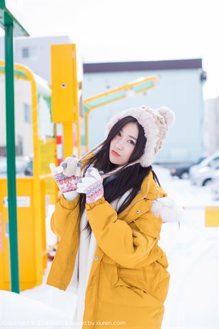 [IMiss爱蜜社] 2018.06.13 Vol.254 许诺Sabrina Jugando con un encantador kimono en la nieve. - 0023.jpg