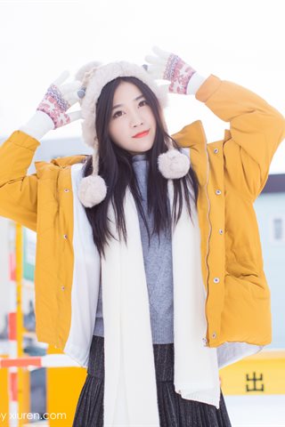 [IMiss爱蜜社] 2018.06.13 Vol.254 许诺Sabrina Jogando em um quimono charmoso na neve - 0024.jpg