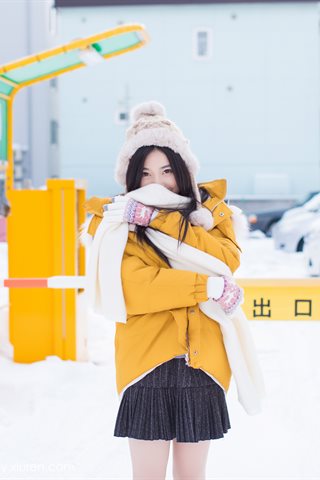 [IMiss爱蜜社] 2018.06.13 Vol.254 许诺Sabrina Jugando con un encantador kimono en la nieve. - 0026.jpg