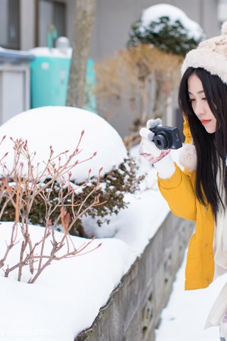 [IMiss爱蜜社] 2018.06.13 Vol.254 许诺Sabrina Jugando con un encantador kimono en la nieve. - 0029.jpg