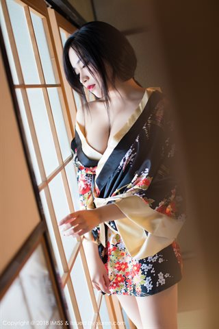 [IMiss爱蜜社] 2018.06.13 Vol.254 许诺Sabrina Jouer dans un charmant kimono dans la neige - 0043.jpg