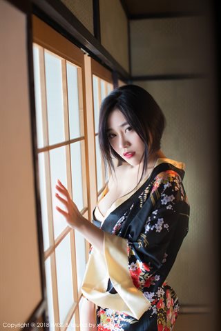[IMiss爱蜜社] 2018.06.13 Vol.254 许诺Sabrina Jouer dans un charmant kimono dans la neige - 0045.jpg