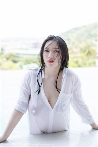 [IMiss爱蜜社] 2019.03.28 Vol.335 恩一 Black silk and shirt wet body - 0032.jpg