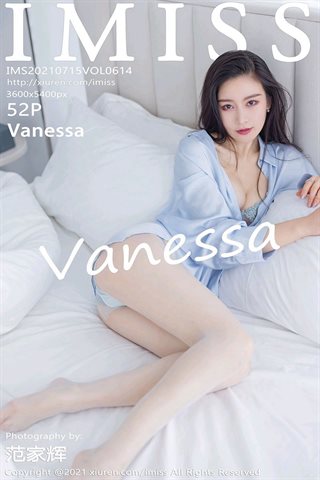[IMISS爱蜜社] Vol.614 Vanessa 하늘색 셔츠