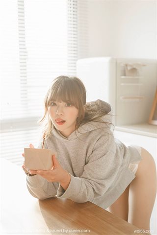 [IMISS爱蜜社] Vol.653 张思允Nice Suéter de manga comprida e calcinha de renda branca - 0005.jpg