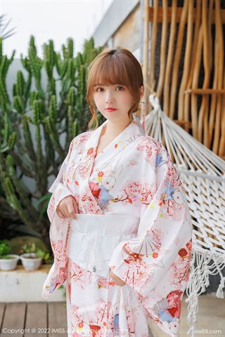 [IMISS爱蜜社] Vol.676 张思允Nice Kimono con ropa interior blanca de encaje - 0007.jpg