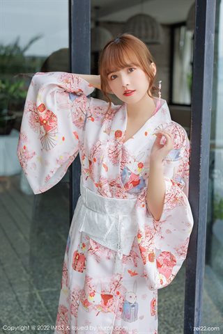 [IMISS爱蜜社] Vol.676 张思允Nice Kimono con ropa interior blanca de encaje - 0012.jpg