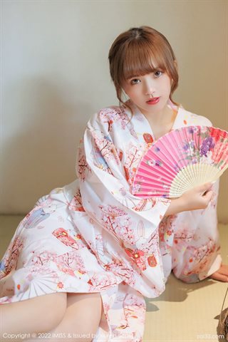 [IMISS爱蜜社] Vol.676 张思允Nice Kimono con ropa interior blanca de encaje - 0022.jpg
