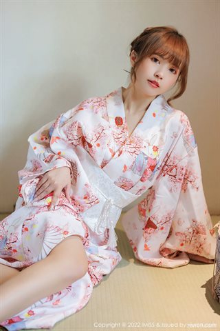 [IMISS爱蜜社] Vol.676 张思允Nice Kimono con ropa interior blanca de encaje - 0024.jpg