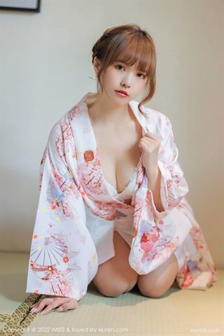 [IMISS爱蜜社] Vol.676 张思允Nice Kimono con ropa interior blanca de encaje - 0037.jpg