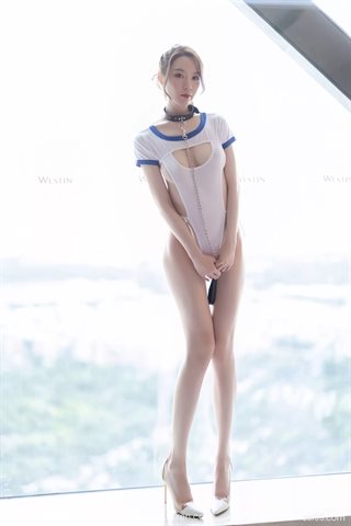 [XIAOYU语画界] Vol.575 The skinny beauty Meng Xinyue's unique sexy costumes - 0004.jpg