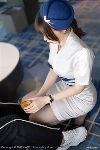 [XIAOYU语画界] Vol.642 Chi Chi Booty uniforme d'hôtesse de l'air - 0015.jpg