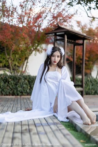 [XIAOYU语画界] Vol.672 Wang Xinyao yanni Yunnan travel photography white gauze costume top - 0006.jpg