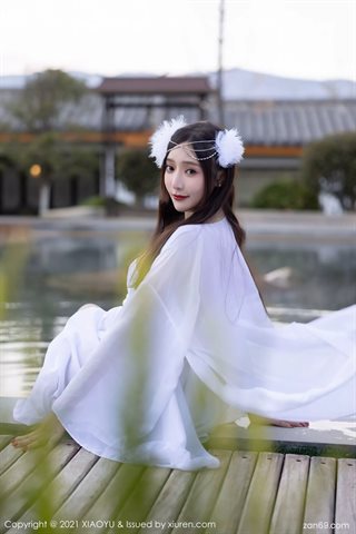 [XIAOYU语画界] Vol.672 Top in costume di garza bianca per fotografia di viaggio di Wang Xinyao yanni Yunnan - 0018.jpg