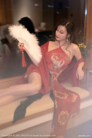 [XIAOYU语画界] Vol.688 यांग चेनचेन योम लाल पोशाक - 0010.jpg