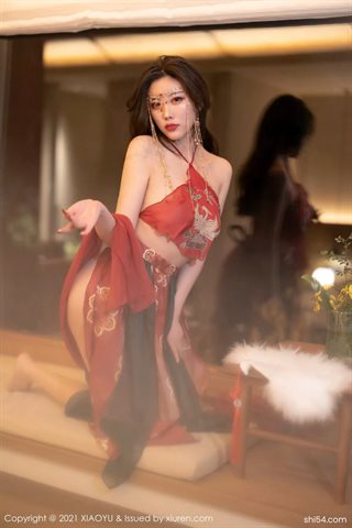 [XIAOYU语画界] Vol.688 Yang Chenchen Yome costume rosso - 0015.jpg