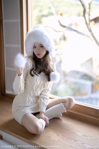 [XIAOYU语画界] Vol.758 Yang Chenchen Yome vestito da coniglio senza schienale con calzini bianchi - 0011.jpg