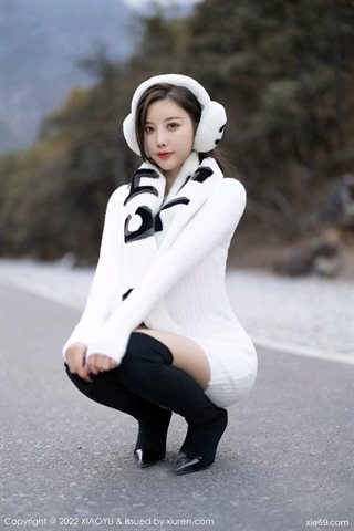 [XIAOYU语画界] Vol.758 Traje de conejo sin espalda de Yang Chenchen Yome con calcetines blancos - 0071.jpg