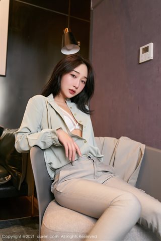 [XiuRen] No.3009 Tierna modelo septiembre vida secretaria ropa profesional tema habitación privada semidesnuda ropa interior sexy - 0029.jpg