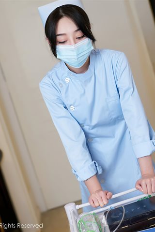 [XiuRen] No.3060 Tender model September Sheng & Lin Zixin wish to travel to shoot doctors and nurses plot theme bed temptation - 0004.jpg
