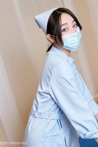 [XiuRen] No.3060 Tender model September Sheng & Lin Zixin wish to travel to shoot doctors and nurses plot theme bed temptation - 0005.jpg