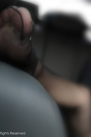 [XiuRen] No.3111 부드러운 모델 Meiqi Mia 검은색 OL 테마 스커트 차 안에 검은색 팬티 스타킹이 보이지 않는 엉덩이 유혹 사진 - 0023.jpg