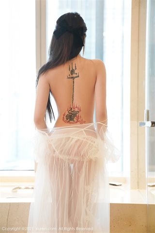 [XiuRen] No.3139 Modelo tierno conejo de jade miki novia gasa blanca tema habitación privada lencería sexy mostrar cuerpo caliente - 0039.jpg