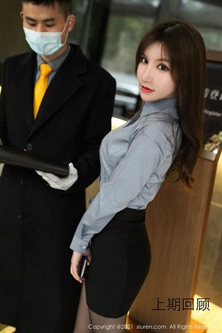 [XiuRen] No.3203 Model lembut Zhou Yuxi api pelatihan plot tema pakaian hitam seksi godaan sempurna foto 1 - 0009.jpg